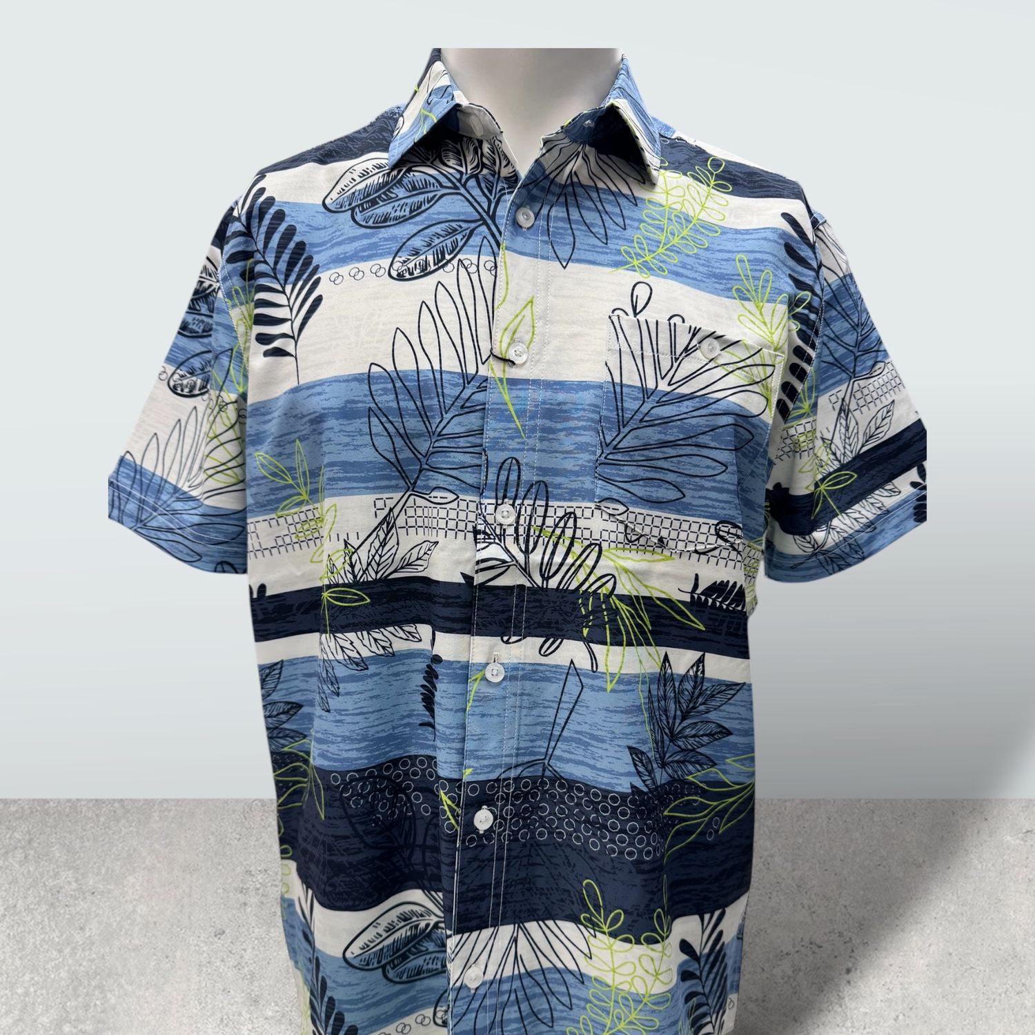Chemise  feuillage Chambray