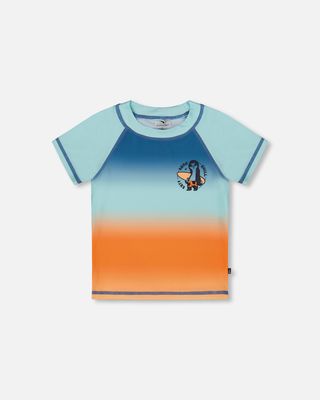 Rashgard manches courtes - Gradient orange