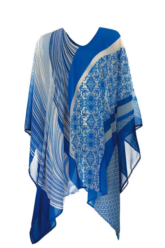 Kaftan - Bleu à motifs