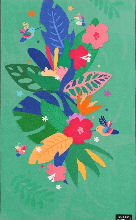 Serviette de plage Oiseaux du Paradis