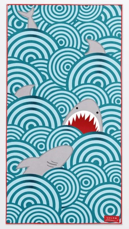 Serviette de plage Les requins