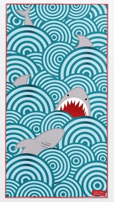 Serviette de plage Les requins