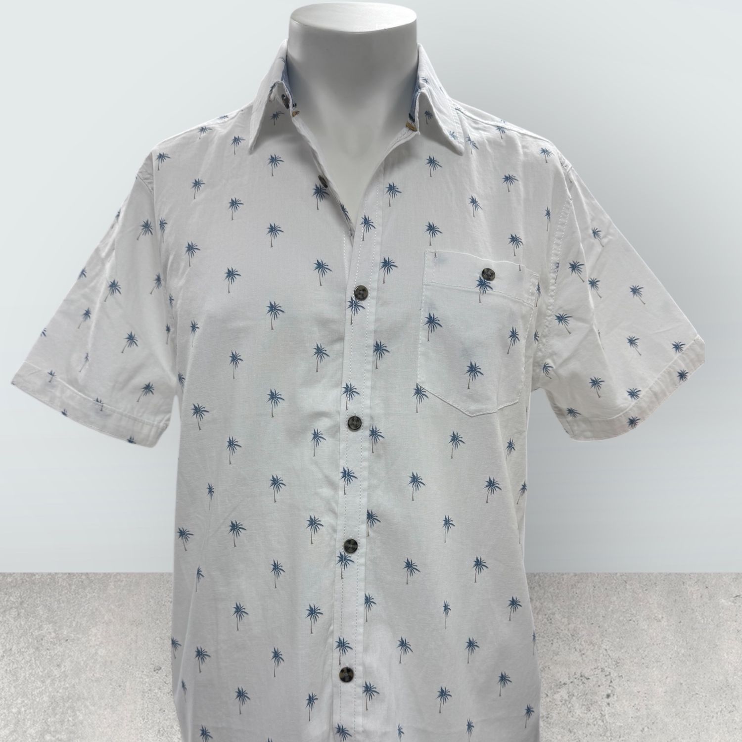 Chemise en lin imprimé - Palmier