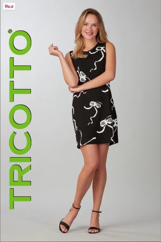 Robe sans manche imprimé boucles