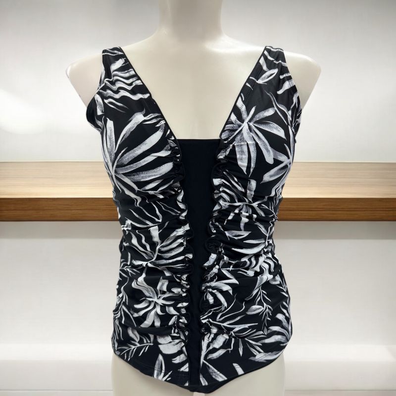 Tankini avec fronces - The Black &amp;White