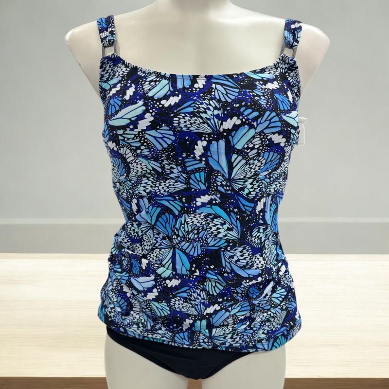 Tankini camisole Bonnet D  - Blue Butterfly