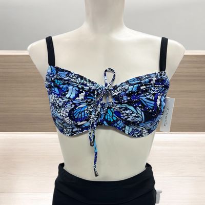 Haut de bikini, cerceau Bonnet D/DD - Blue Butterfly