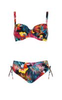 Bikini 2 pièces à motifs tropicaux