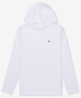 T-Shirt manches longues à capuche - Hybrid FPS 50 White