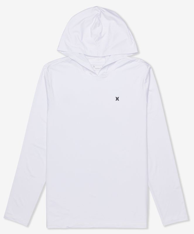 T-Shirt manches longues à capuche - Hybrid FPS 50 White