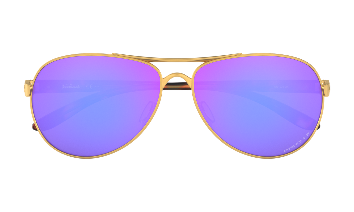 Feedback prizm violet polarized,  Monture satin gold -OO4079-3959