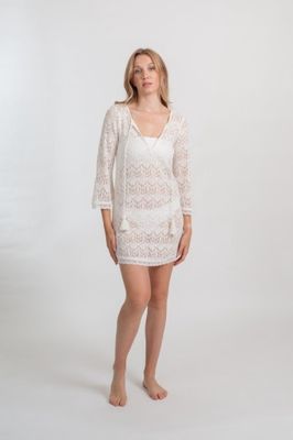 Tunique en maille Flamenco crème