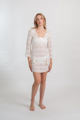 Tunique en maille Flamenco crème
