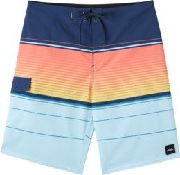 Lennox Stripe 21&quot; Boardshort - Sky
