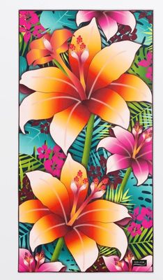 Serviette de plage Fleurs de Tahiti