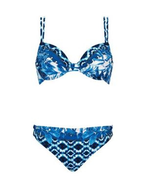 Bikini 2 pièces - Palmier bleu