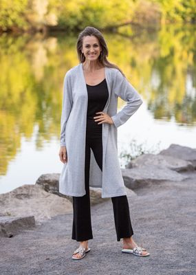 Veste à poches mélange doux de laine de merino