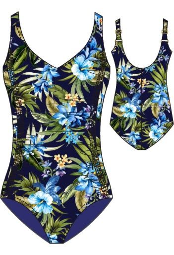 Maillot une pièce - Serenity indigo, Grandeur: 6