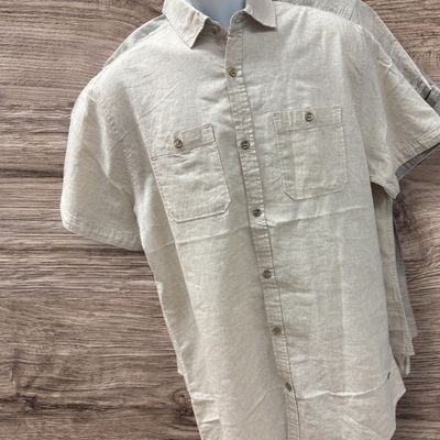Chemise en lin uni - Naturel