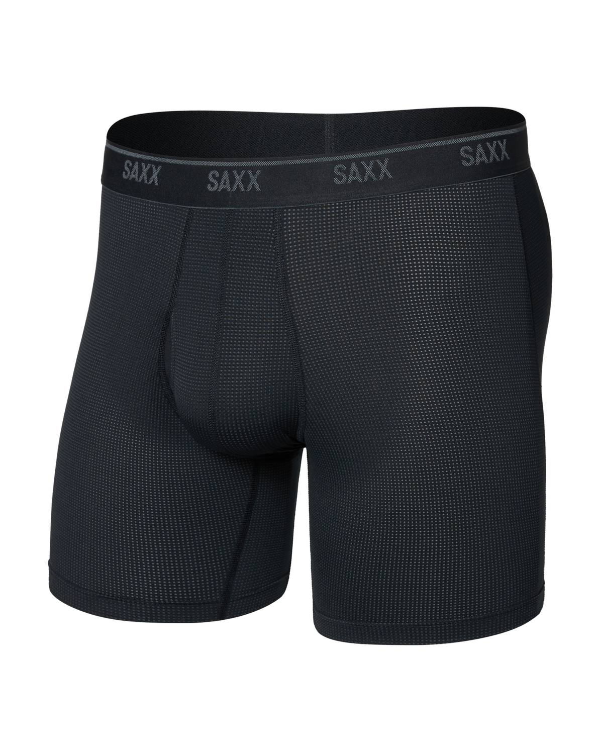 Quest Quick-Dry Mesh Boxer Brief - Black