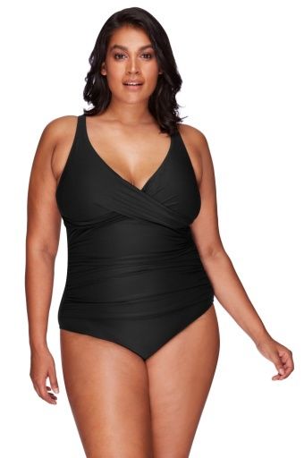 Maillot une pièce Delacroix (D-G), Couleur: Noir, Grandeur: 10