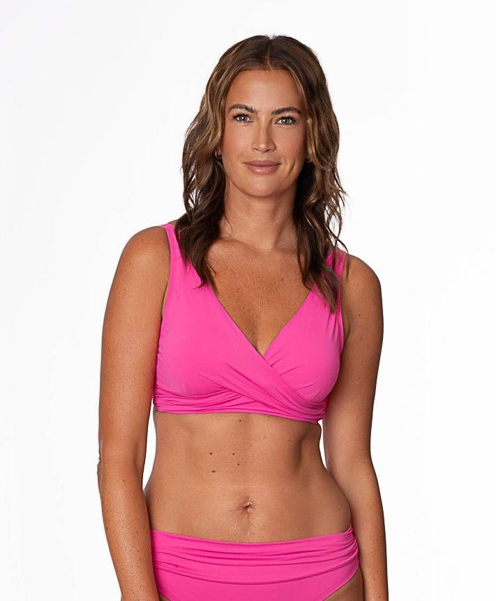 Haut de maillot uni Vera - Azalea