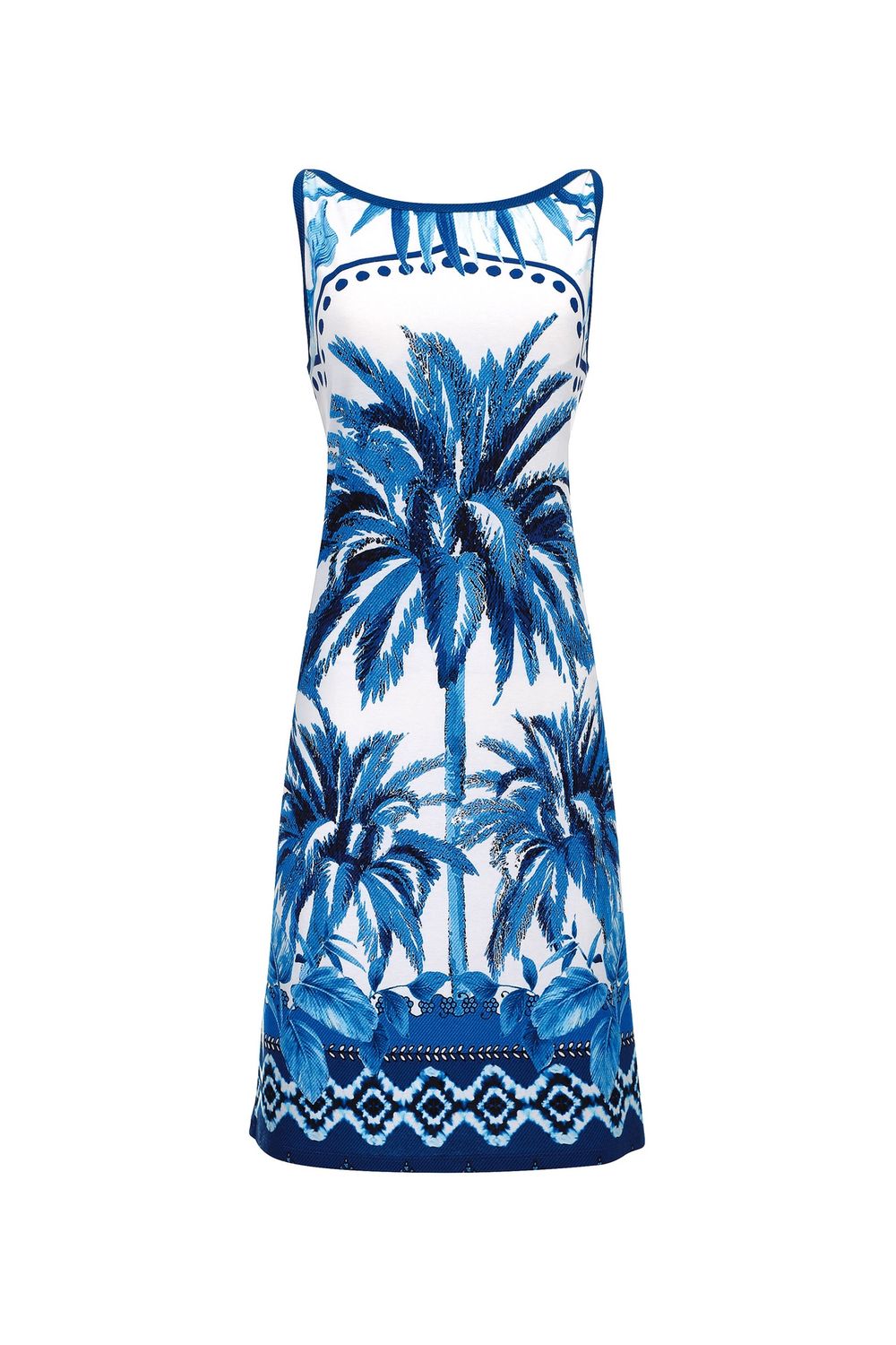 Robe - Palmier bleu