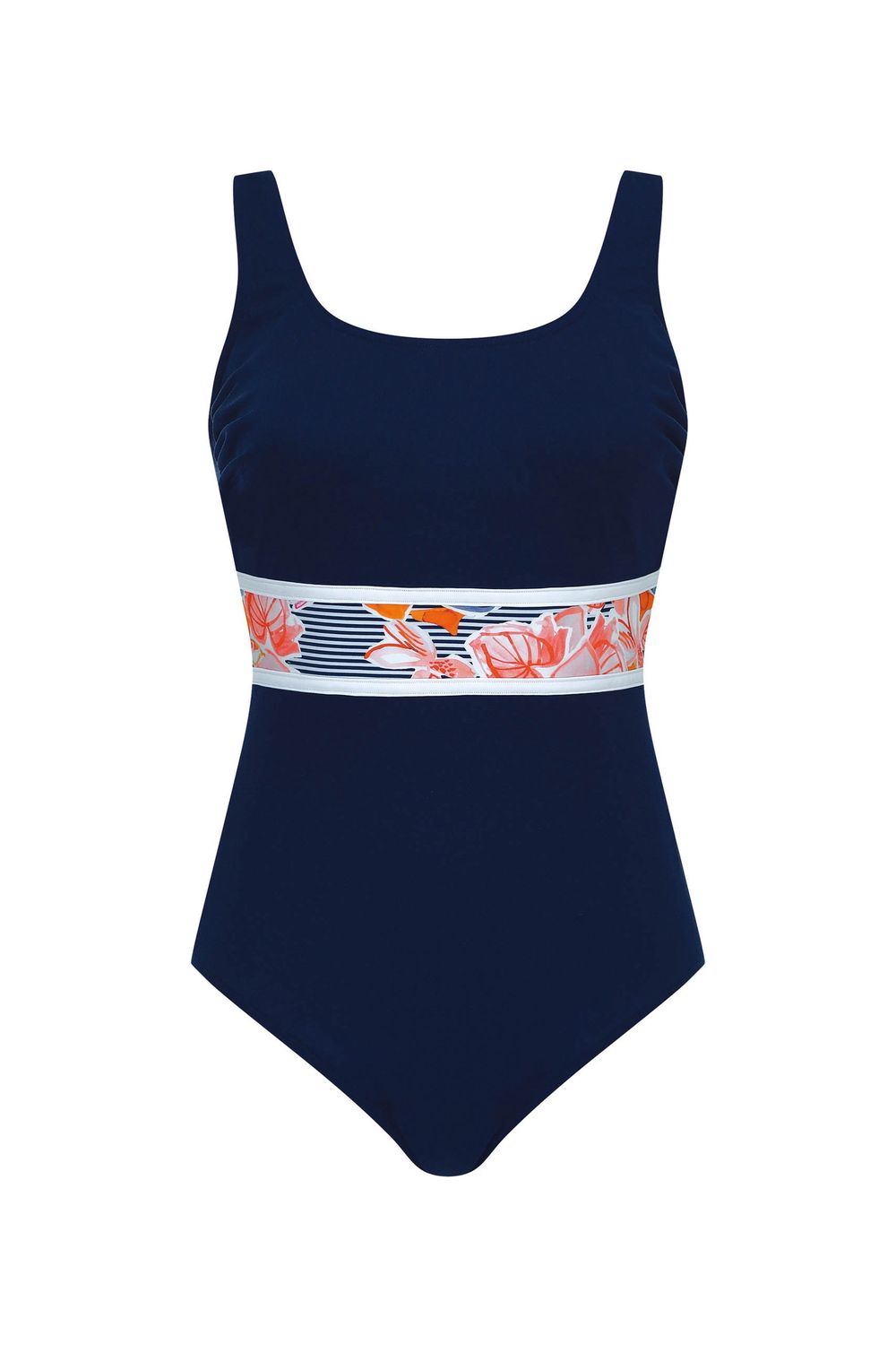 Maillot 100% Polyester bande de taille fleuri