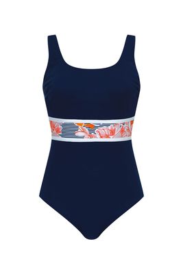 Maillot 100% Polyester bande de taille fleuri