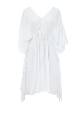Poncho blanc 100% Cotton