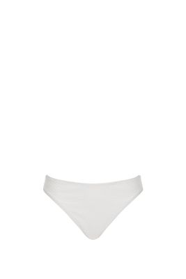 Bas de bikini blanc texturé Olympia