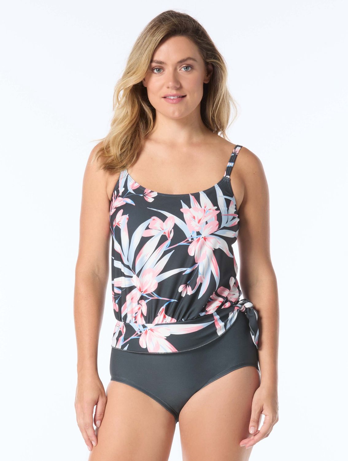 Deux pièces Tankini style blouson - Volcanic