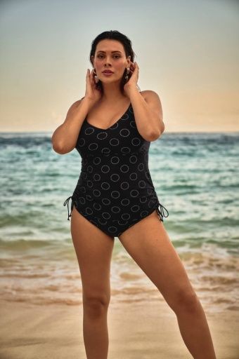 Haut de tankini Malaika - Silver Pearls, Grandeur: D08