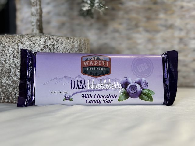 Milk Chocolate Huckleberry Candy Bar, 4.75 oz