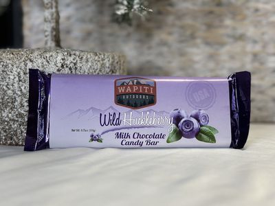 Milk Chocolate Huckleberry Candy Bar, 4.75 oz