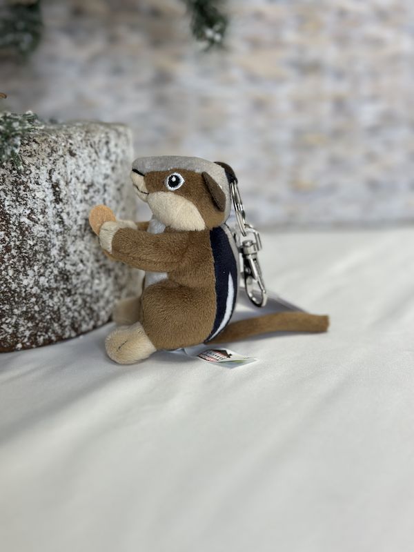 Stuffed Animal Key Chain/Zipper Pull, Animal: Chipmunk