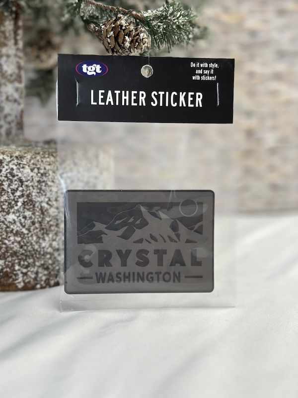 Leather Sticker, Image: Crystal Mountain