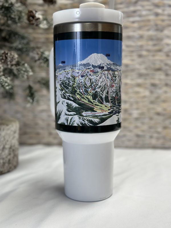Crystal Mountain Ski Map 40oz Mug