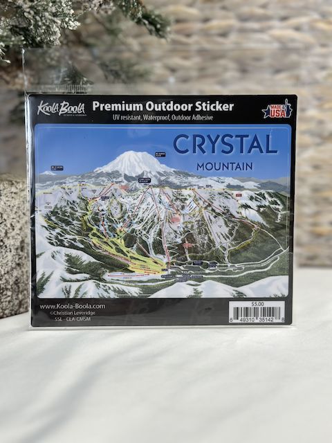 CM Ski Map Sticker - 4&quot;x6&quot;