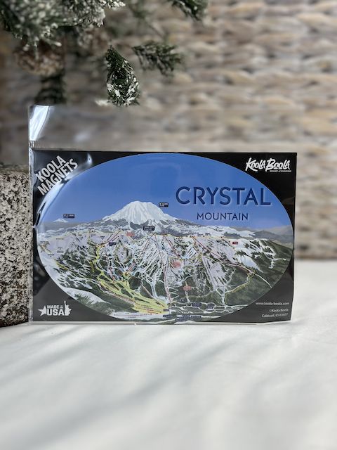 Oval Magnet - 6&quot;x4&quot;, Image: CM Ski Map