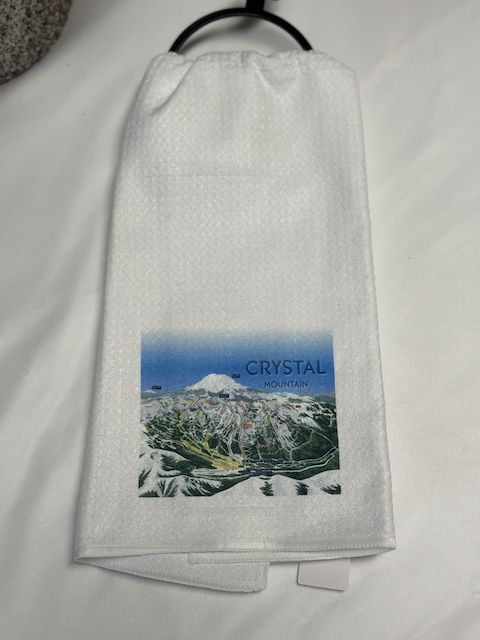 CM Ski Map Kitchen Towel - 16&quot;x24&quot;