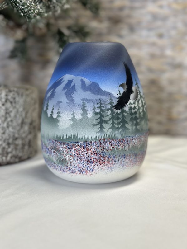 4.5 x 5.5 Vase, Color: Blue