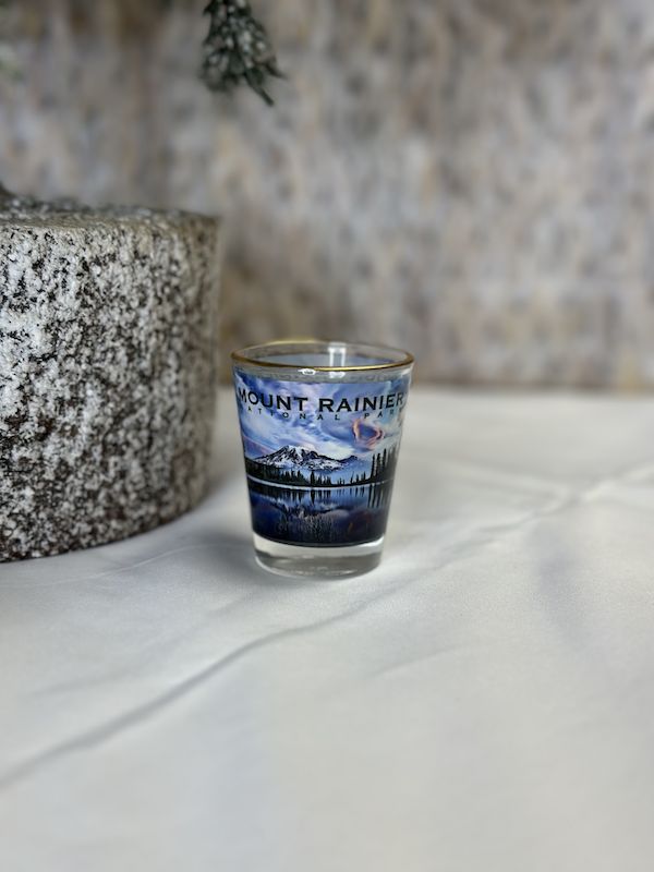 MRNP Reflection Lake Landscape Shot Glass