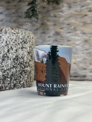 Mt. Rainier Ceramic Shot Glass