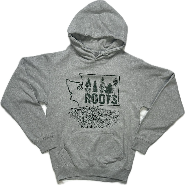 WA Roots Hoody, Color: Grey, Size: S