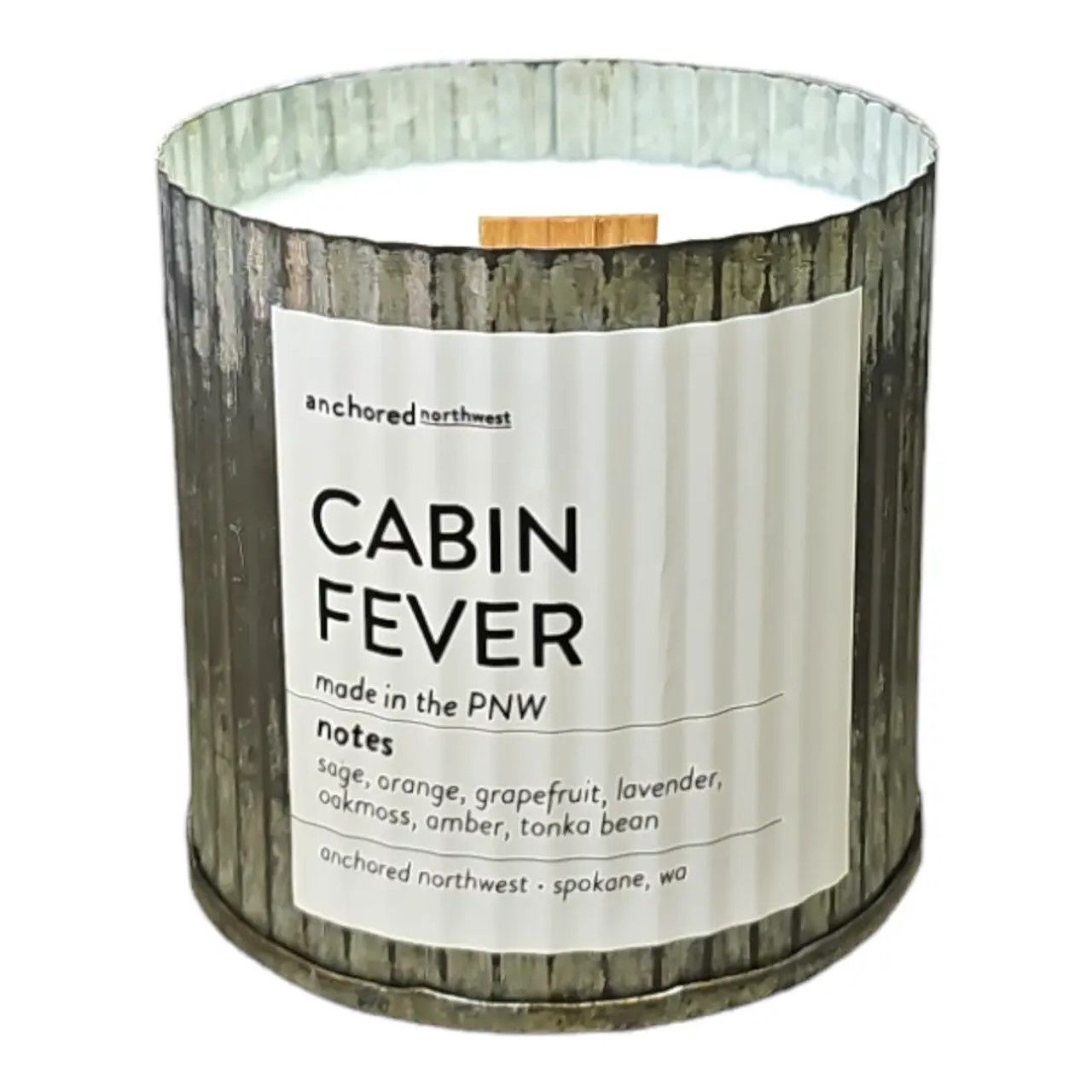 Farmhouse Wood Wick Candle, Scent: Cabin Fever
