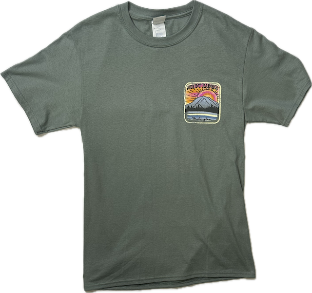 MR Contrast Mtn. Tee, Size: S, Color: Laurel Green