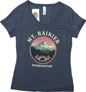 Highlight Mt. Rainier, Color: Navy Frost, Size: S