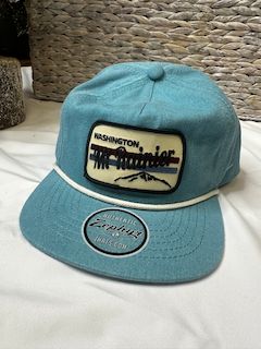 Mt. Rainier Bogle Trucker, Color: Caribbean/Ivory