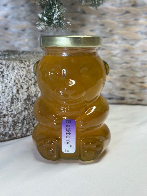 Glass Bear Jar of Honey - 12 oz